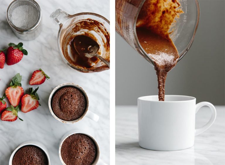2 Minute, Molten Mug Chocolate Cake …………………. GlutenFree, DairyFree